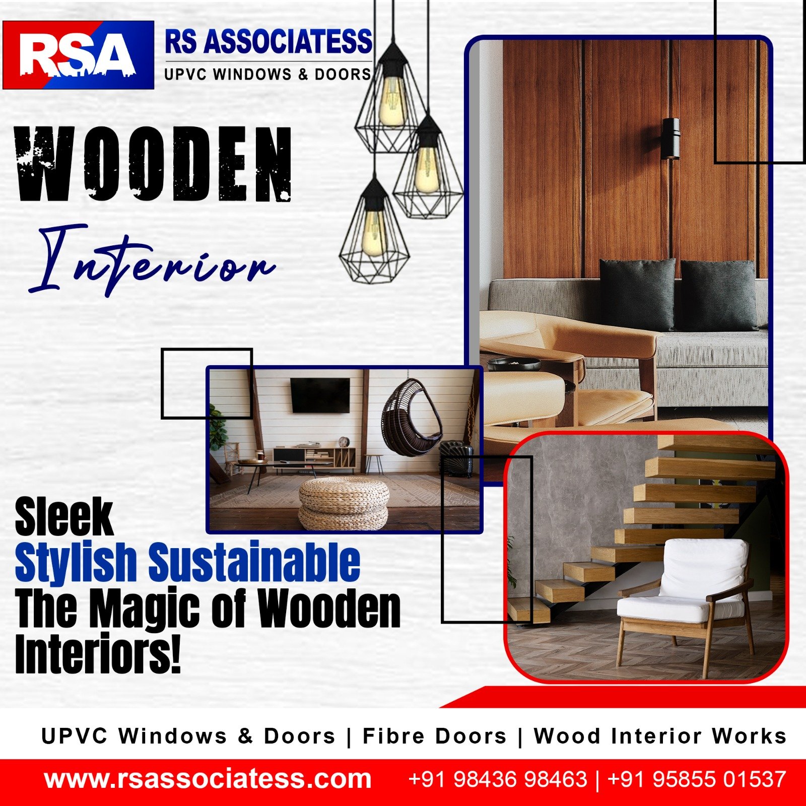 Custom wooden interiors in Coimbatore